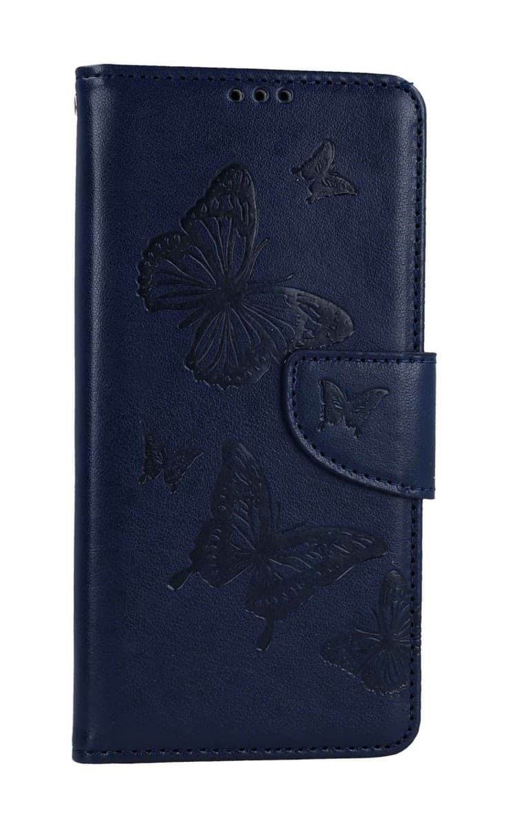 Pouzdro TopQ Xiaomi Redmi Note 12 knížkové Butterfly modré tmavé 112016 - náhled 1