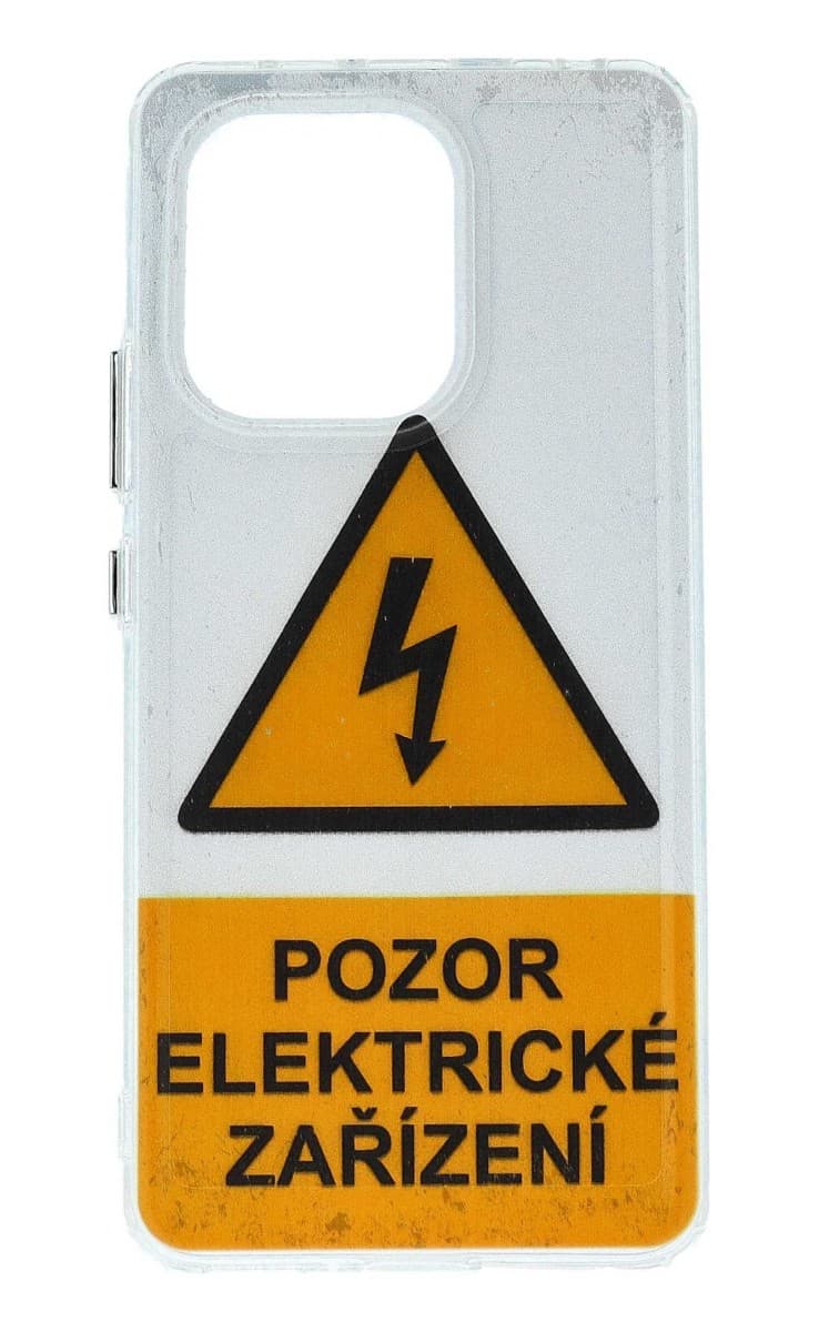 Kryt TopQ Image Xiaomi Redmi Note 13 pevný Pozor elektrické zařízení 132075