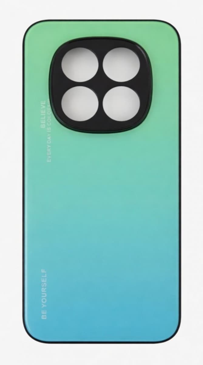 Kryt TopQ LUXURY Xiaomi Redmi Note 15 pevný duhový zelený 172107