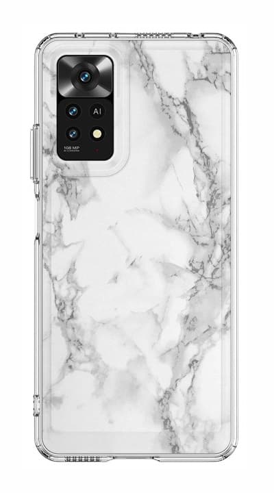 Kryt STYLE TopQ Xiaomi Redmi Note 11 pevný Mramor bílý 132242