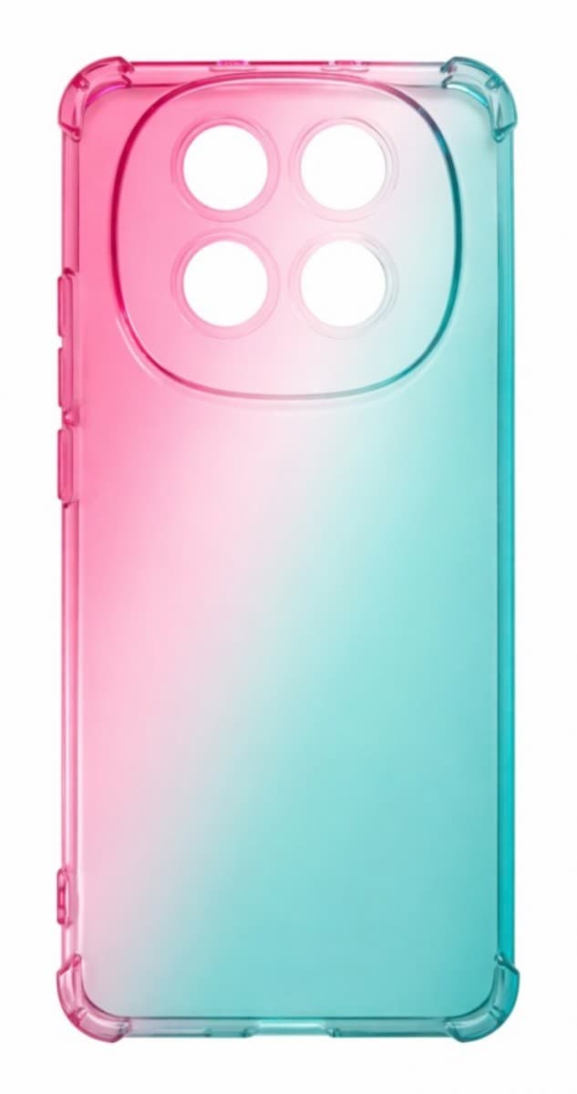Kryt TopQ Xiaomi Redmi Note 15 Shock duhový mentolovo-růžový 172249