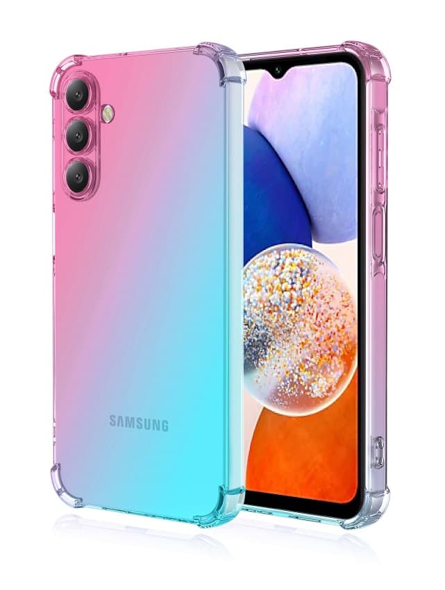 Kryt TopQ Samsung A16 Shock duhový mentolovo-růžový 132295