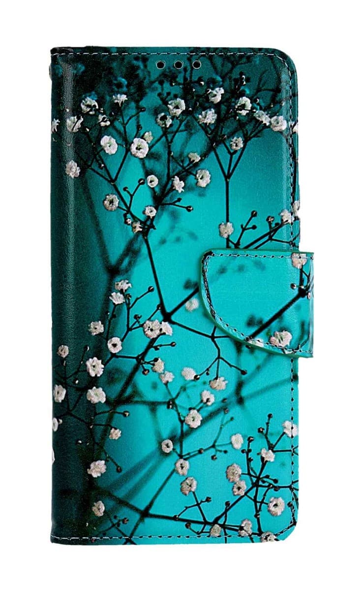 Pouzdro TopQ Xiaomi Redmi 14C Modré s květy 132331 - náhled 1