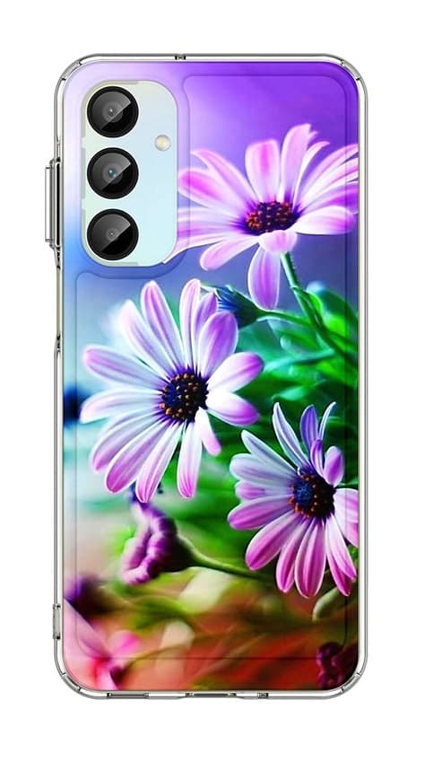 Kryt TopQ Image Samsung A16 Image pevný Fialové květy 132364
