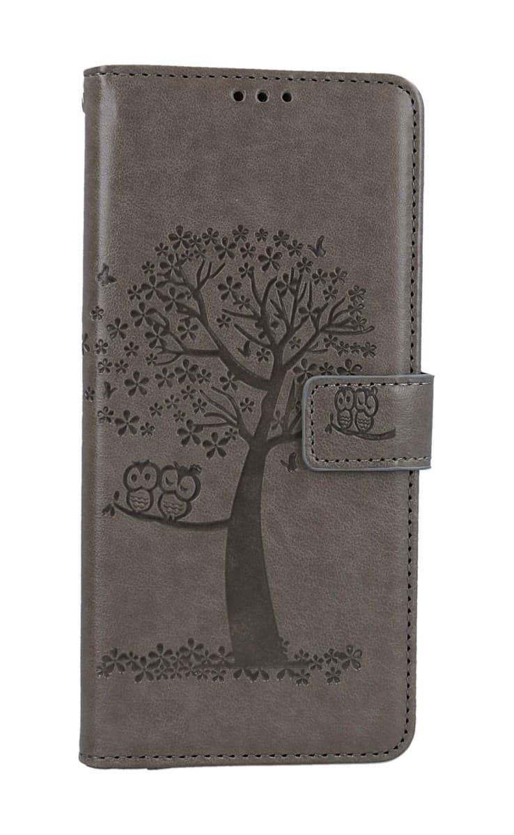 Pouzdro TopQ Xiaomi Redmi 12C knížkové Šedý strom sovičky 112397 - náhled 1