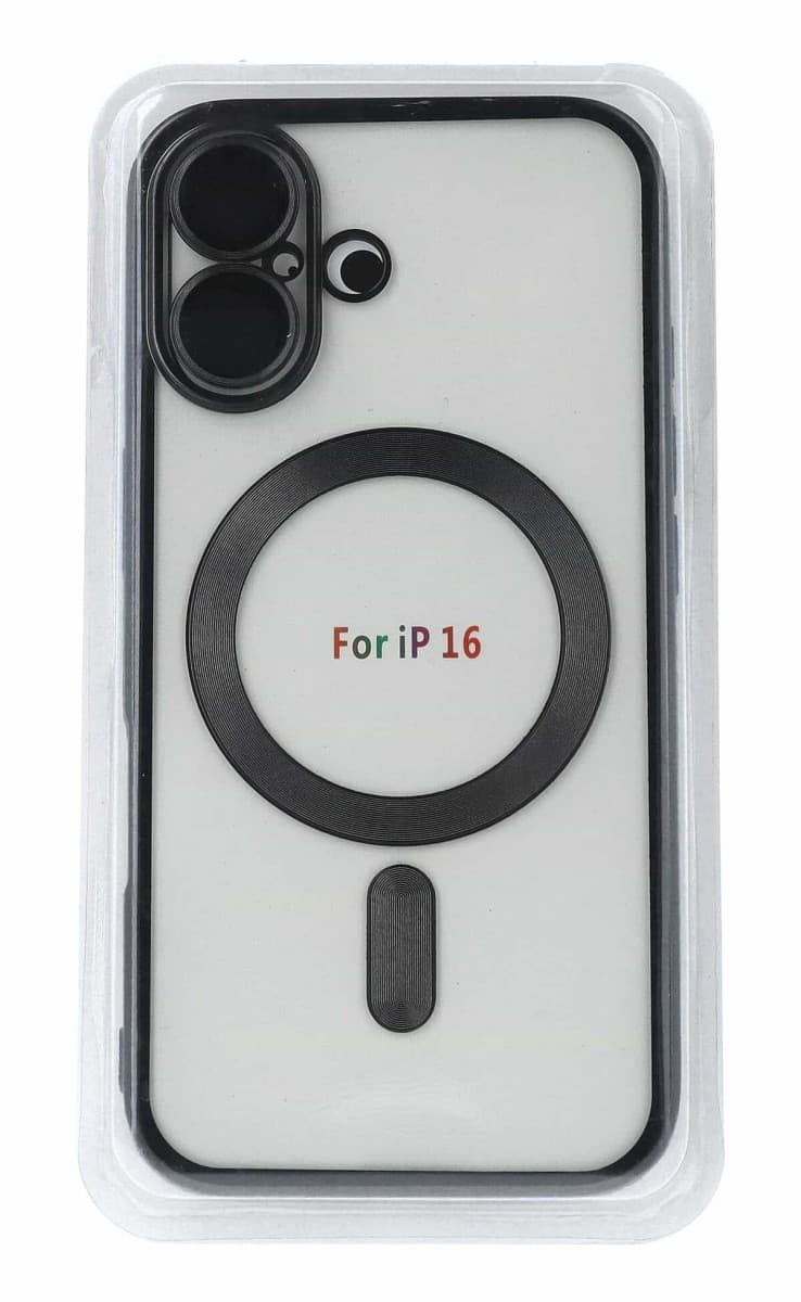 Zadní kryt Metallic MagSafe pro iPhone 16 Black