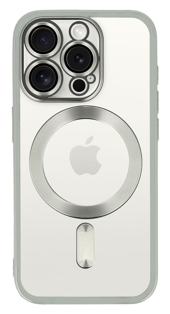 Zadní kryt Metallic MagSafe pro iPhone 16 Pro Silver