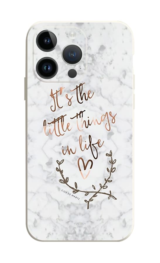 Kryt TopQ iPhone 15 Pro Mramor Little things 112476