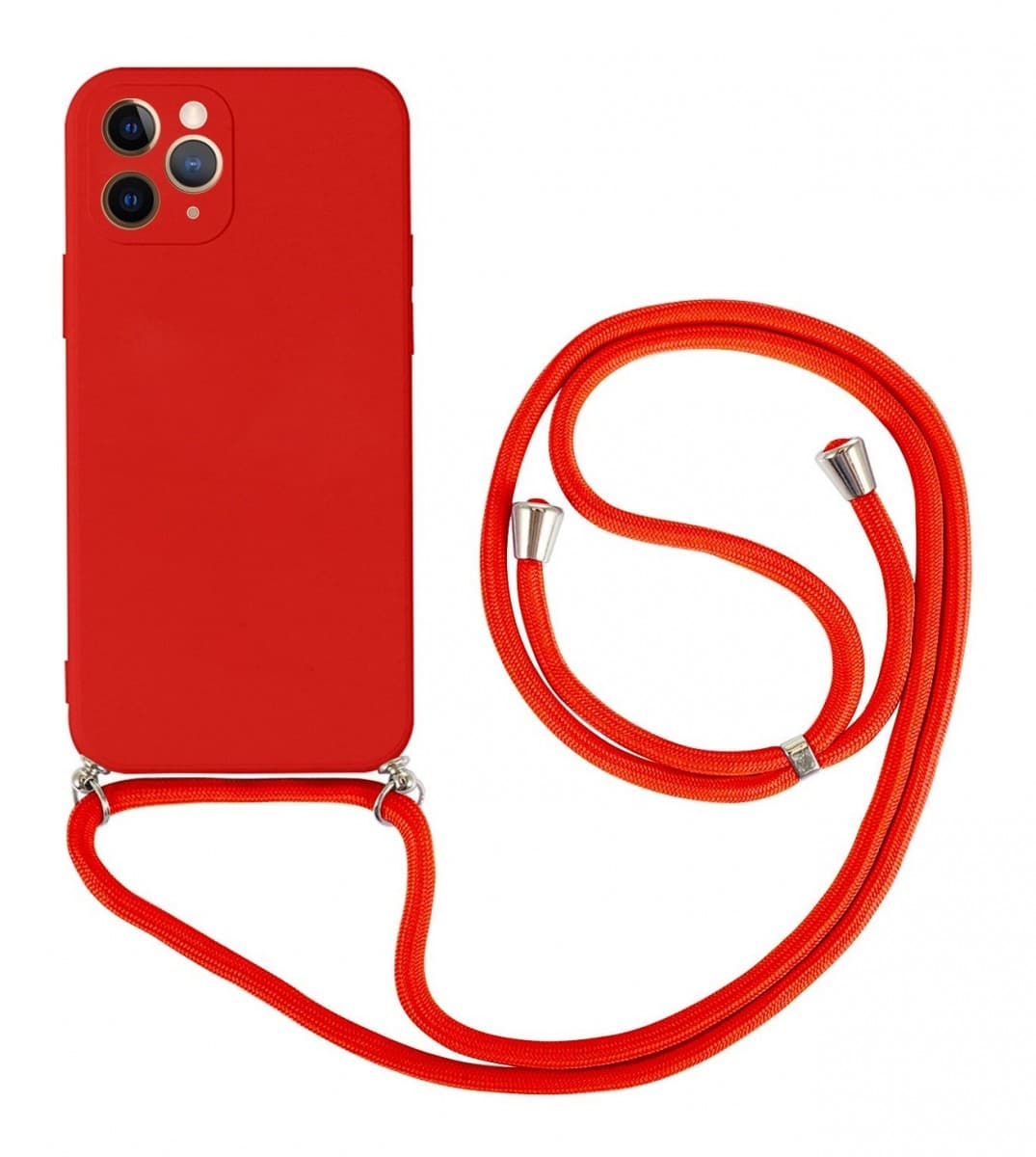 Kryt TopQ iPhone 11 Pro červený se šňůrkou 92492