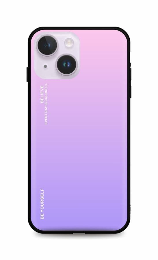 Kryt TopQ LUXURY iPhone 14 pevný duhový růžový 82495