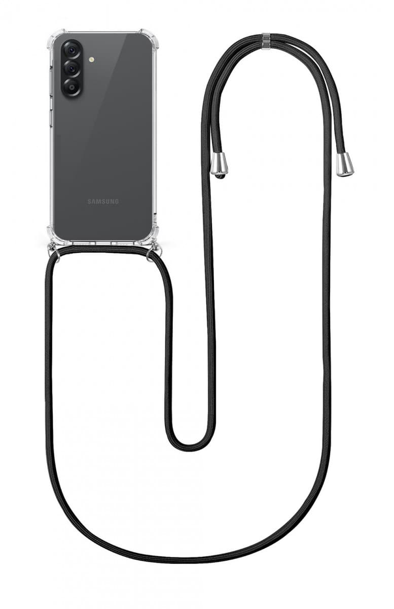 Kryt TopQ Samsung A57 5G s černou šňůrkou průhledný 172512