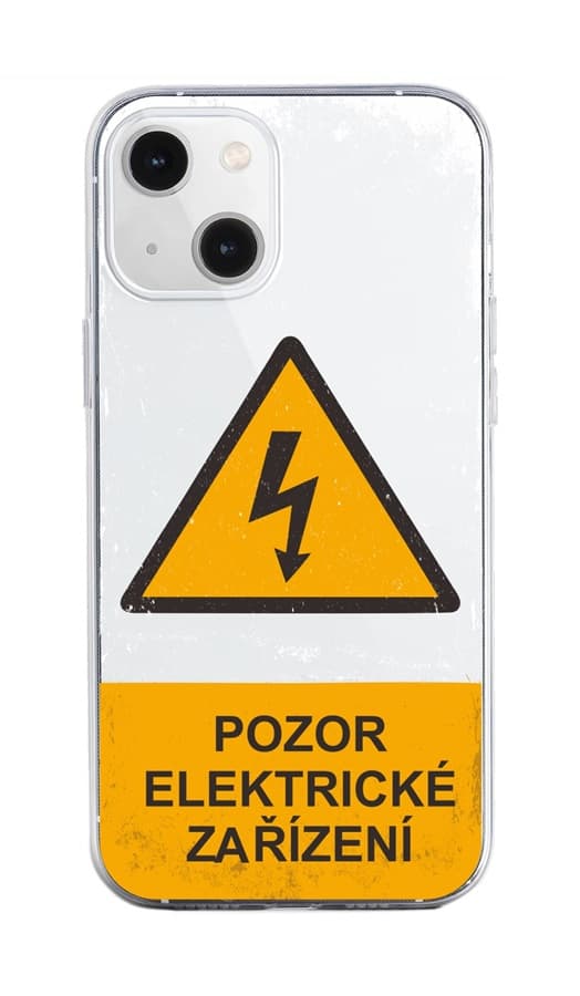 Kryt TopQ iPhone 13 Pozor elektrické zařízení 92538