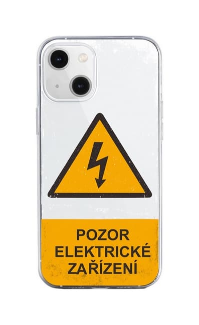 Kryt TopQ iPhone 13 Mini Pozor elektrické zařízení 92562