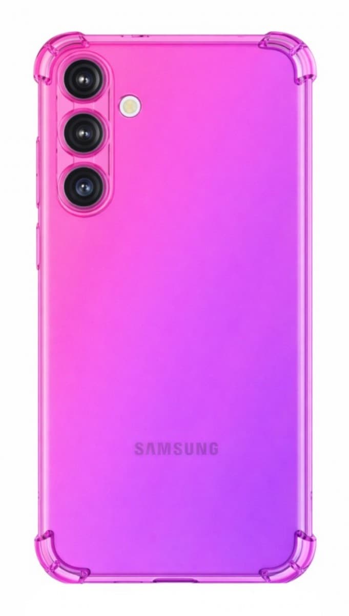 Kryt TopQ Samsung A57 5G Shock duhový růžovo-fialový 172641