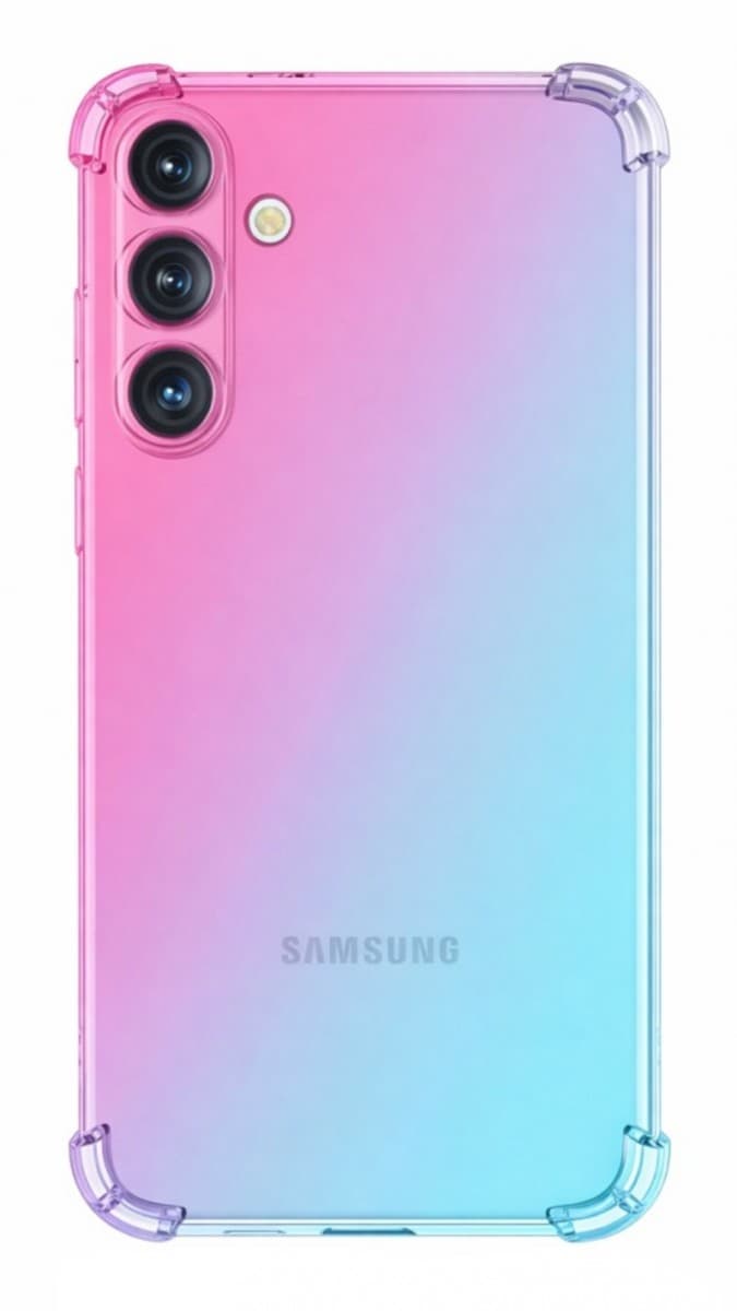 Kryt TopQ Samsung A57 5G Shock duhový mentolovo-růžový 172645