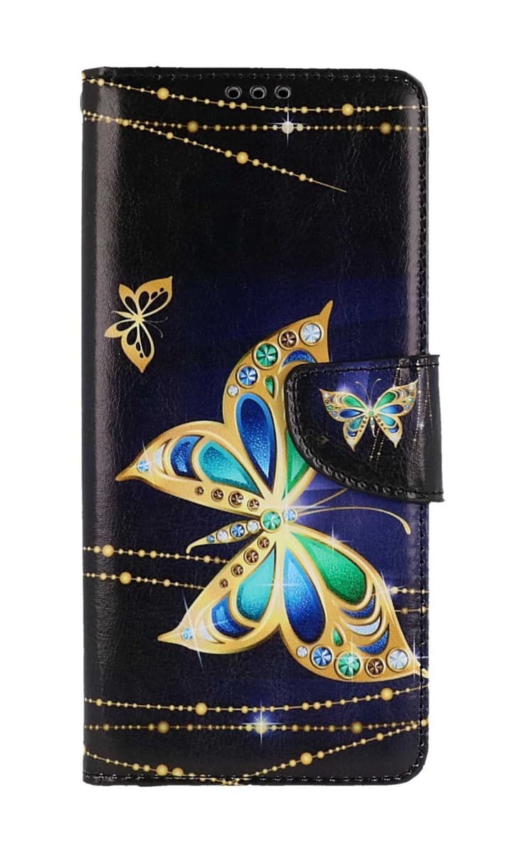 Pouzdro TopQ Xiaomi Redmi 12C knížkové Zlatý motýl 112659 - náhled 1