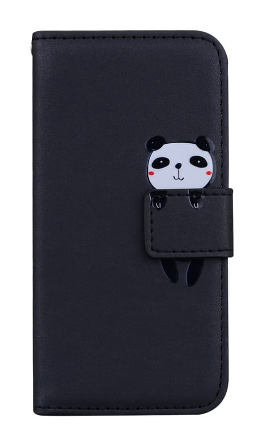 Pouzdro TopQ Xiaomi Redmi 14C knížkové černé s pandou 132683 - náhled 1