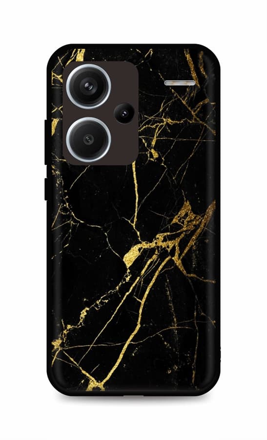 Kryt TopQ LUXURY Xiaomi Redmi Note 13 Pro+ 5G pevný Marble černo-zlatý 122721