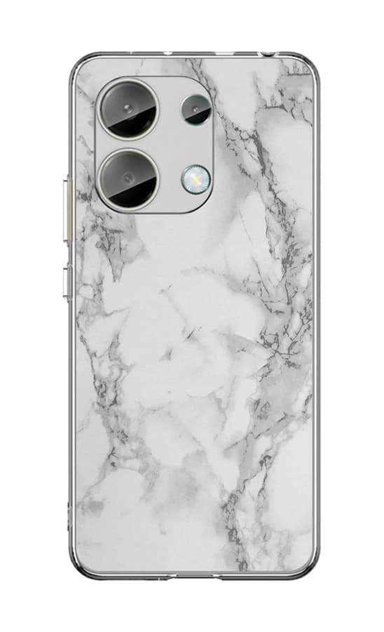Kryt STYLE TopQ Xiaomi Redmi Note 13 pevný Mramor bílý 122755