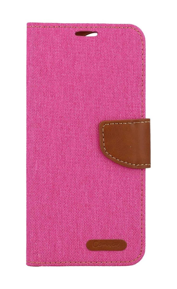 Pouzdro Canvas Xiaomi Redmi Note 13 Pro+ 5G knížkové růžové 122760 - náhled 1