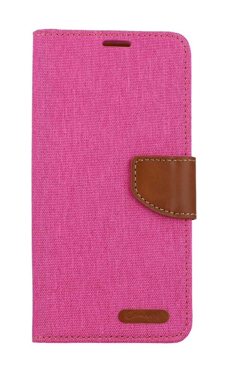 Pouzdro Canvas Xiaomi Redmi Note 13 Pro 5G knížkové růžové 122762 - náhled 1