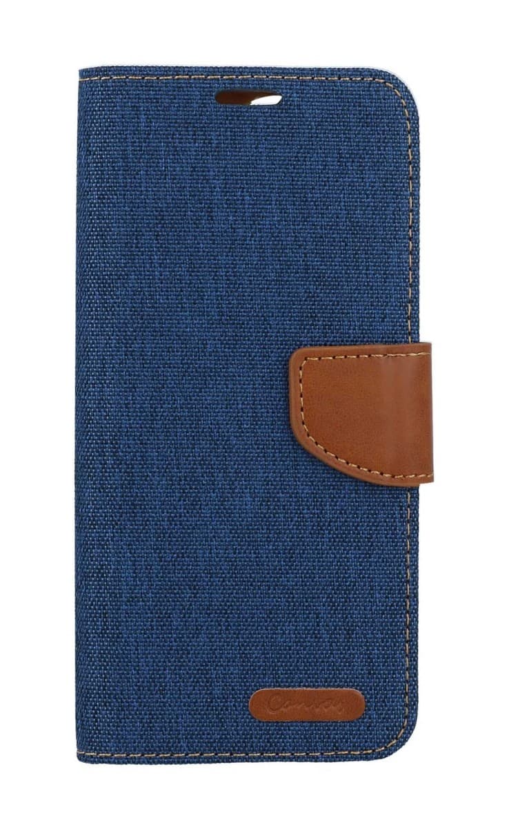 Pouzdro Canvas Xiaomi Redmi Note 13 Pro+ 5G knížkové modré tmavé 122767 - náhled 1
