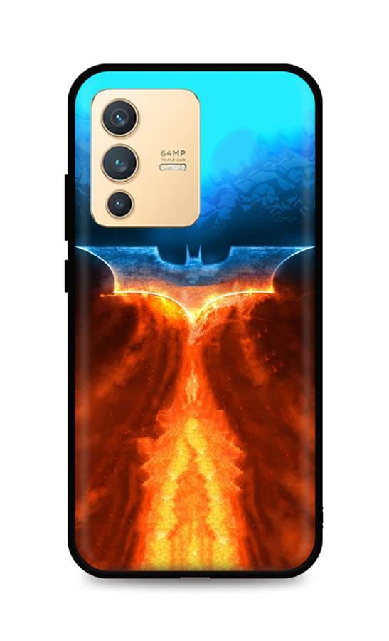 Kryt TopQ Vivo V23 5G silikon Fiery Batman 72782