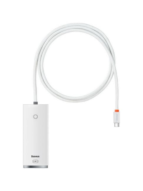 Adaptér Baseus HUB USB-C (Type-C) - 4x USB-A bílý 92795 - náhled 1