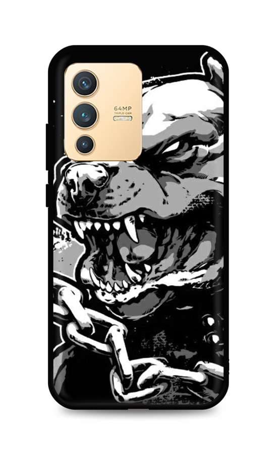 Kryt TopQ Vivo V23 5G silikon Agressive Pitbull 72799