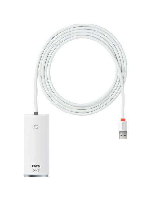 Adaptér Baseus HUB USB-A - 4x USB-A bílý 92800 - náhled 1