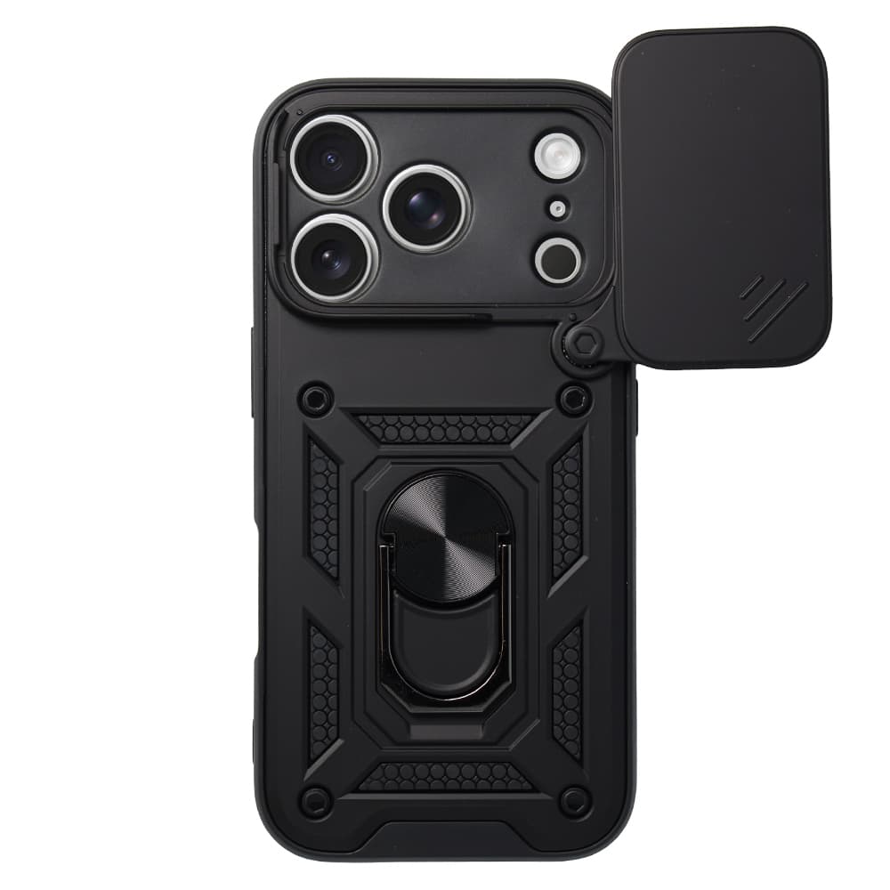 Ultra odolný zadní kryt Armor Lens pro iPhone 17 Pro Max černý