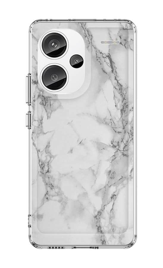 Kryt STYLE TopQ Xiaomi Redmi Note 13 Pro+ 5G pevný Mramor bílý 122805