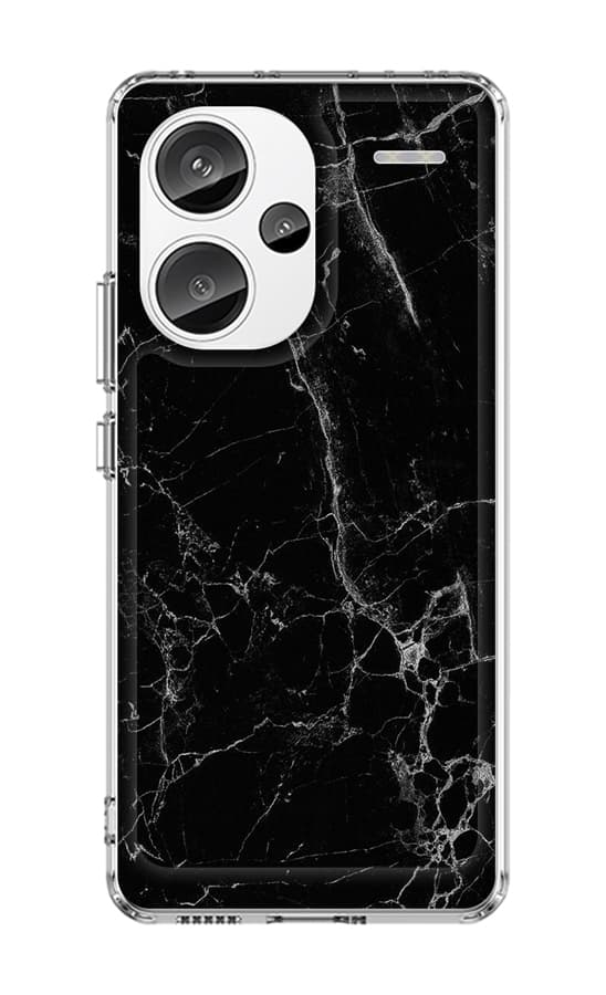 Kryt STYLE TopQ Xiaomi Redmi Note 13 Pro+ 5G pevný Mramor černý 122806