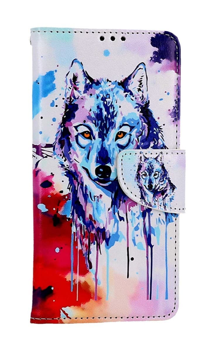 Pouzdro TopQ Xiaomi Redmi Note 12S knížkové Kresba vlka 112808 - náhled 1