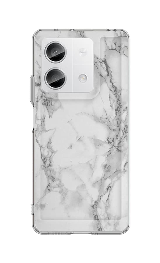 Kryt STYLE TopQ Xiaomi Redmi Note 13 5G pevný Mramor bílý 122825