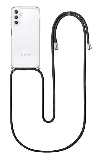 Kryt TopQ Samsung A14 5G s černou šňůrkou průhledný 92921