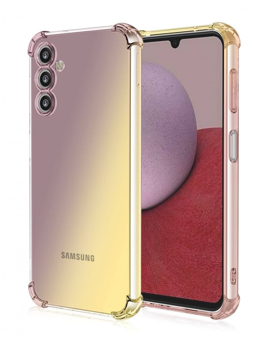 Kryt TopQ Samsung A14 5G Shock duhový purpurovo-žlutý 92941