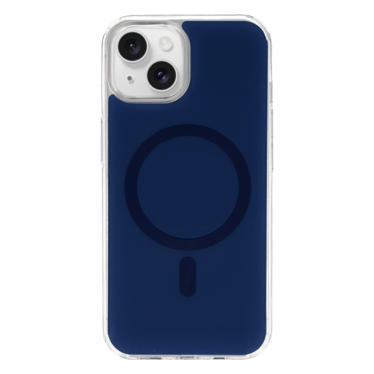 Ochranný kryt Glossy MagSafe pro iPhone 13/14 tmavě modrý - náhled 1