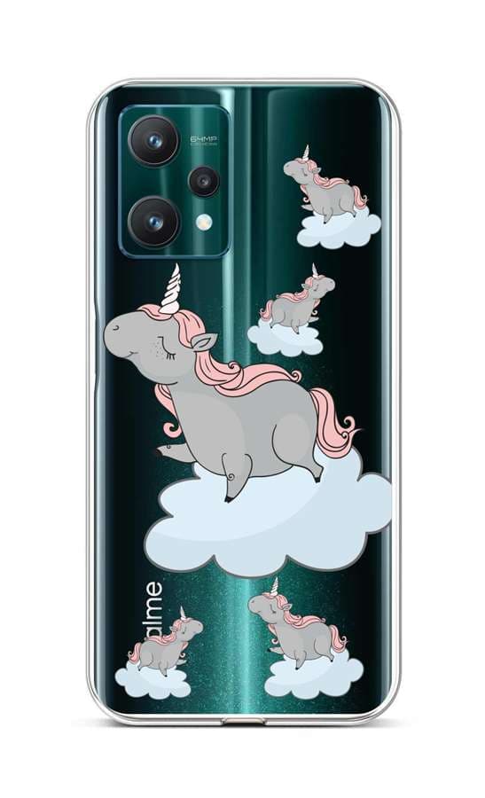 Kryt TopQ Realme 9 Pro silikon Grey Unicorns 73072