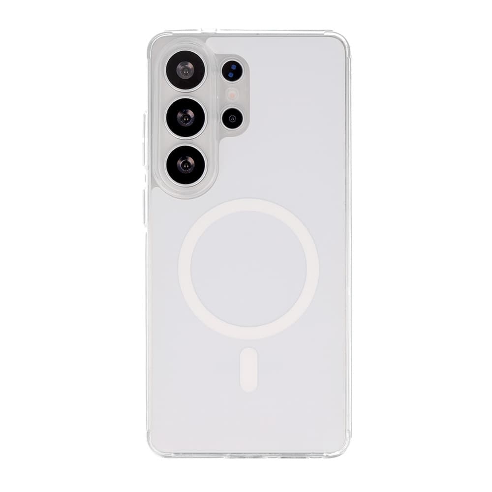Ochranný kryt Glossy MagSafe pro Samsung Galaxy S24 Ultra bílý - náhled 1