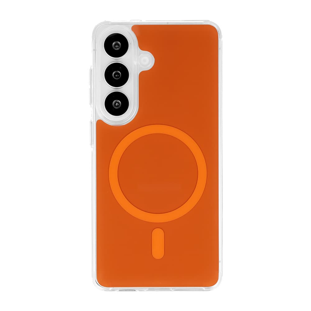 Ochranný kryt Glossy MagSafe pro Samsung Galaxy S26 oranžový - náhled 1