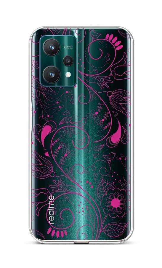 Kryt TopQ Realme 9 Pro silikon Pink Ornament 73104