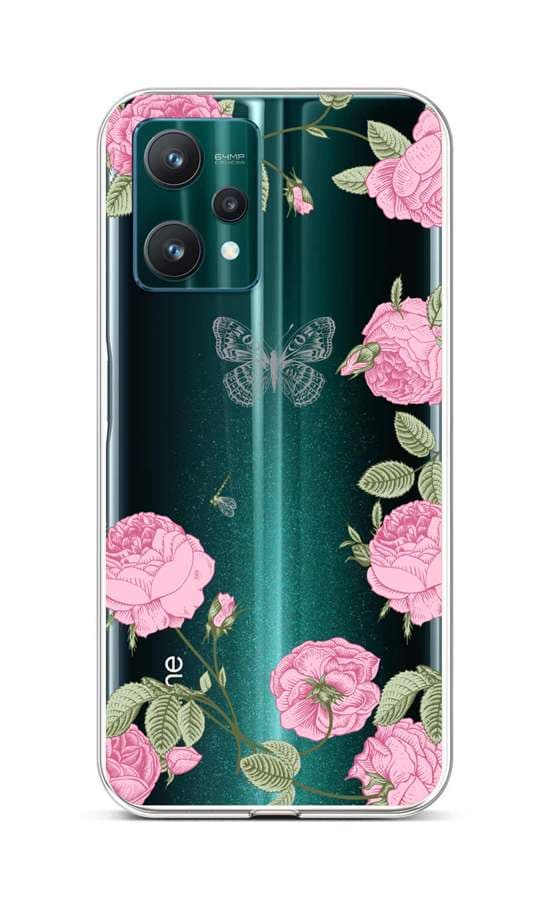 Kryt TopQ Realme 9 Pro silikon Pivoňky 73115
