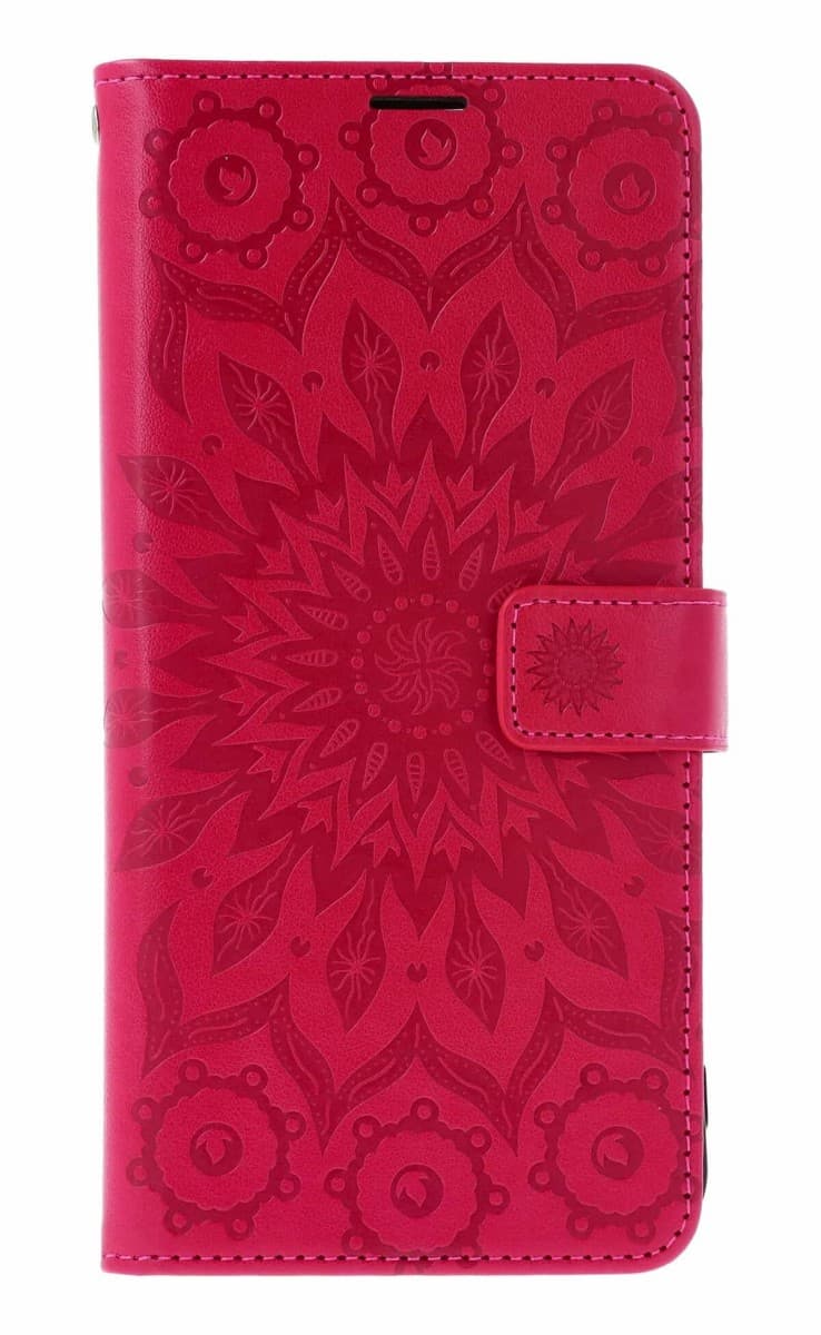 Pouzdro TopQ Xiaomi Redmi 15C knížkové Mandala tmavě růžová 143138 - náhled 1