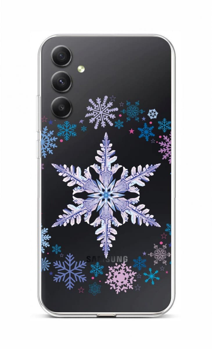 Kryt TopQ Samsung A34 Snowflake 93170