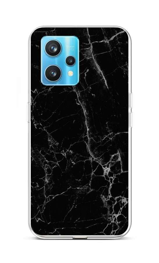 Kryt STYLE TopQ Realme 9 Pro+ silikon Mramor černý 73198