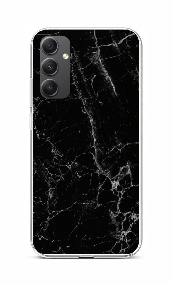 Kryt STYLE TopQ Samsung A34 Mramor černý 93201