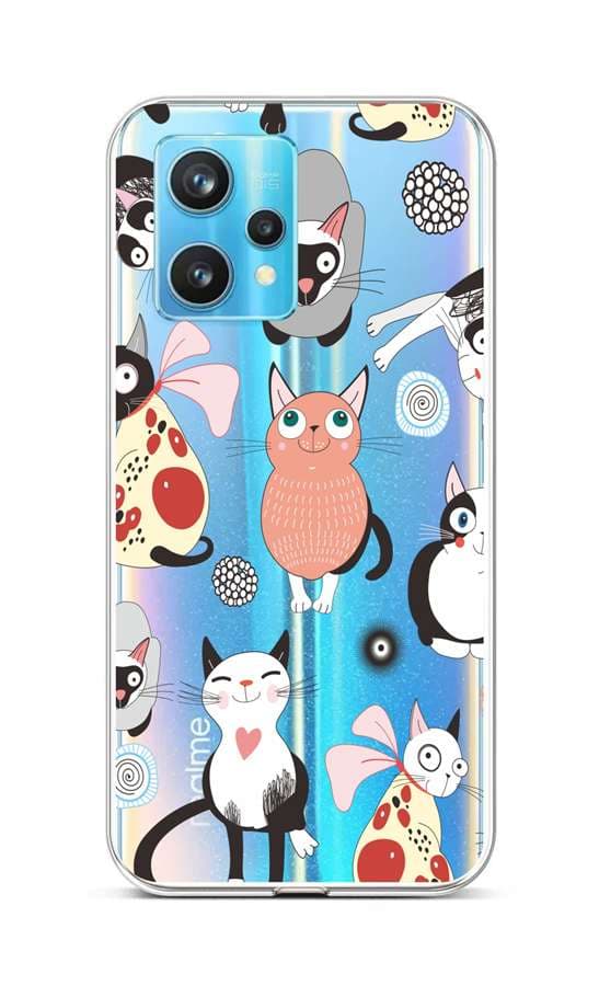 Kryt TopQ Realme 9 Pro+ silikon Cats 2 73220
