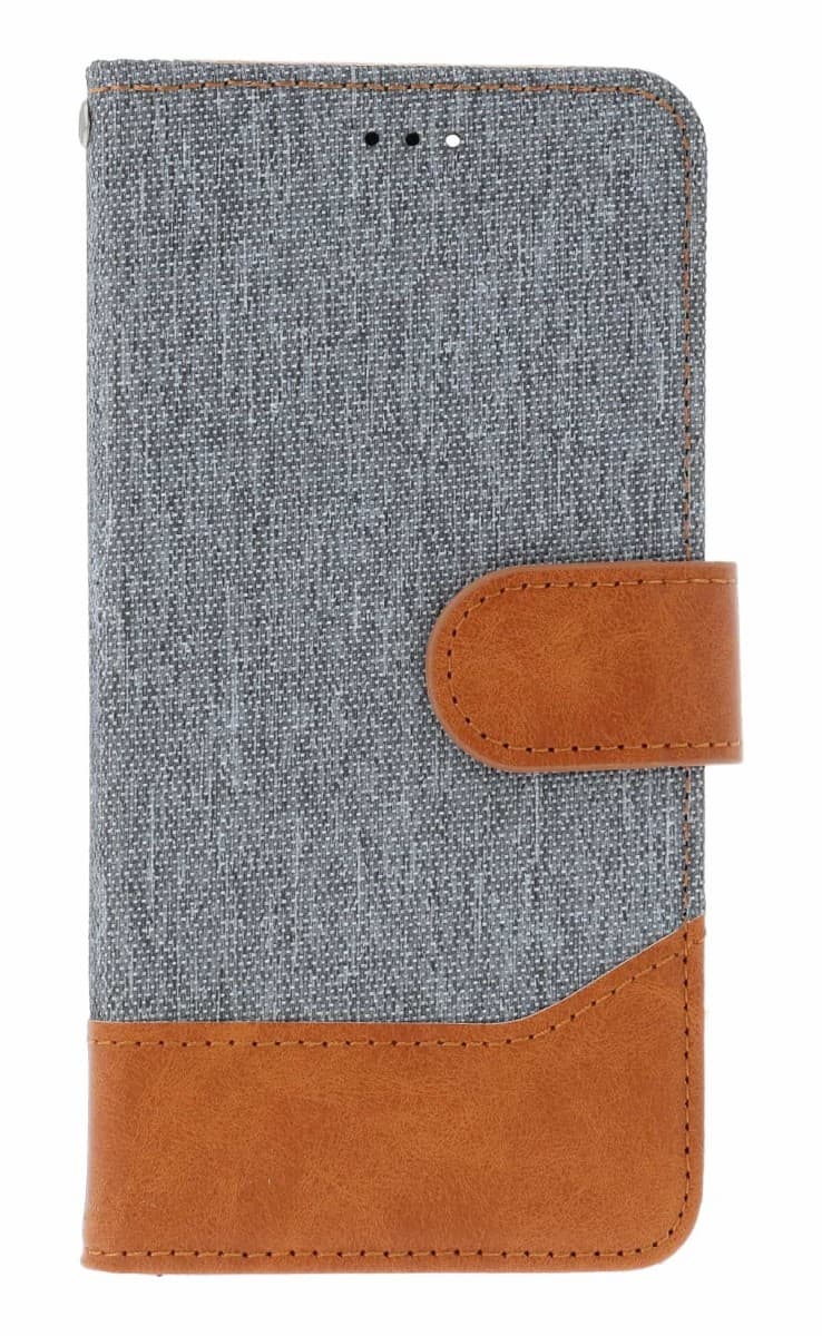 Pouzdro TopQ Jeans iPhone 16e knížkové šedé 143230 - náhled 1