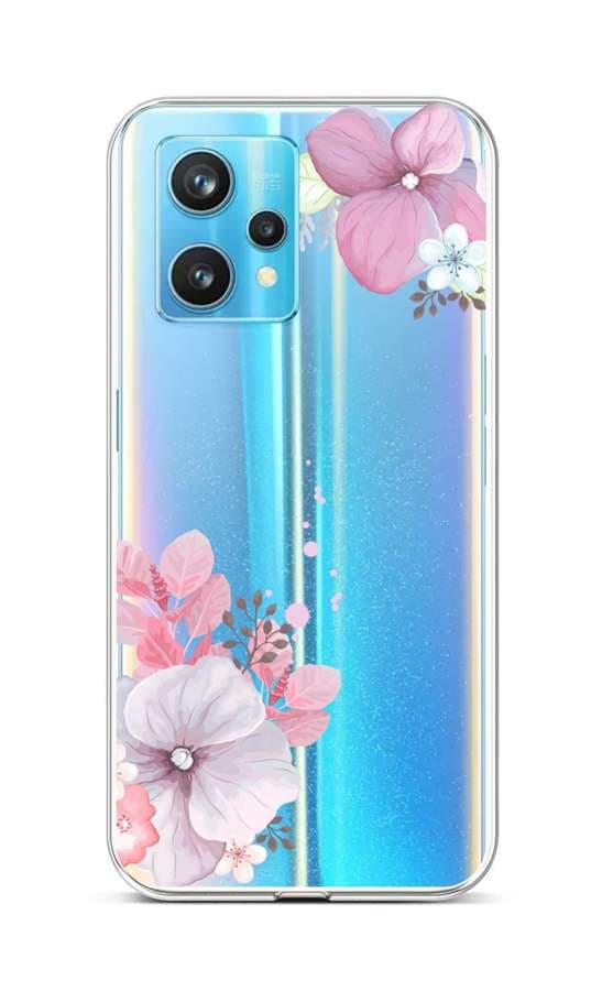 Kryt TopQ Realme 9 Pro+ silikon Violet Blossom 73268